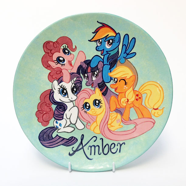 My Little Pony characters plate