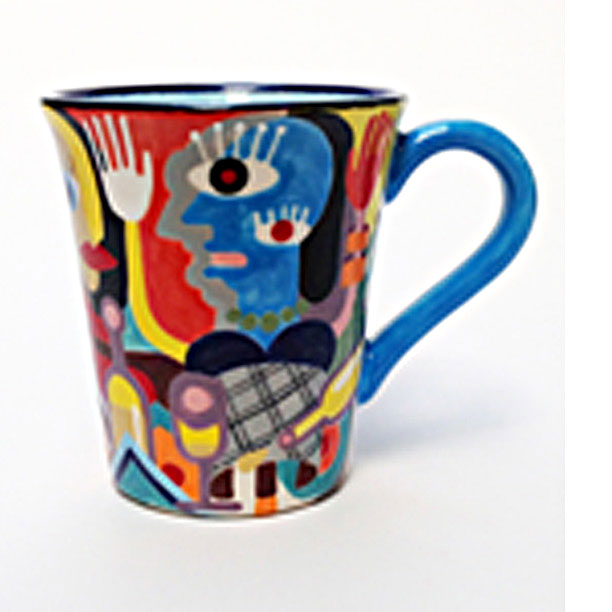 Picasso cubist style mug
