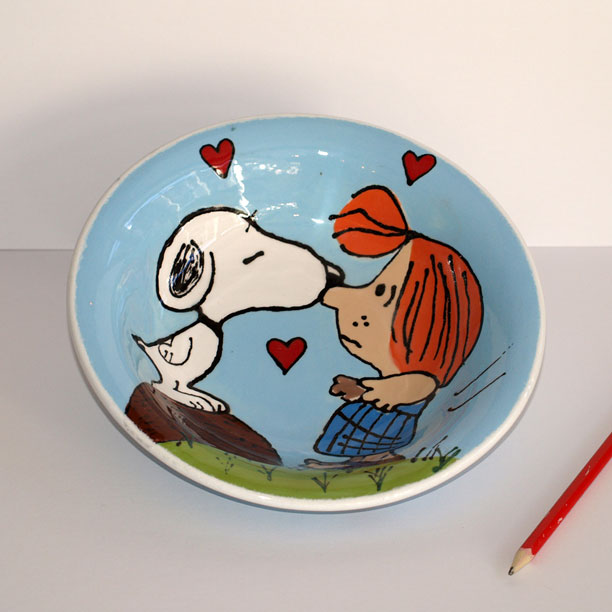 Snoopy and friend love bowl