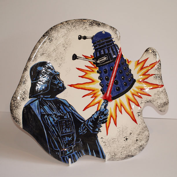 Darth Vader vs Dalek battle