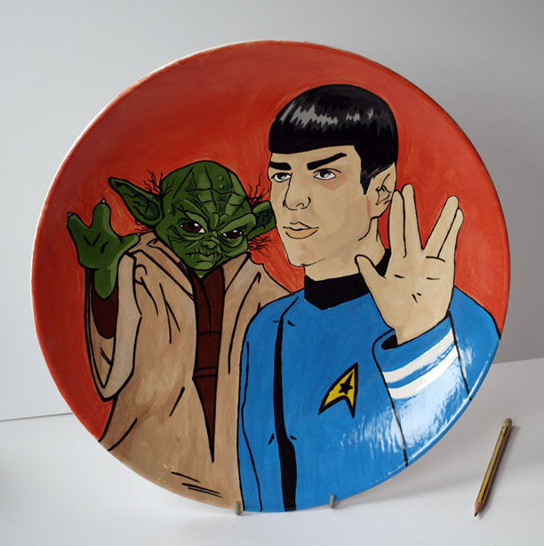 Yoda and Spock sci-fi crossover