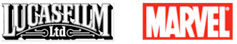 Official Lucasfilm and Marvel licensing logos