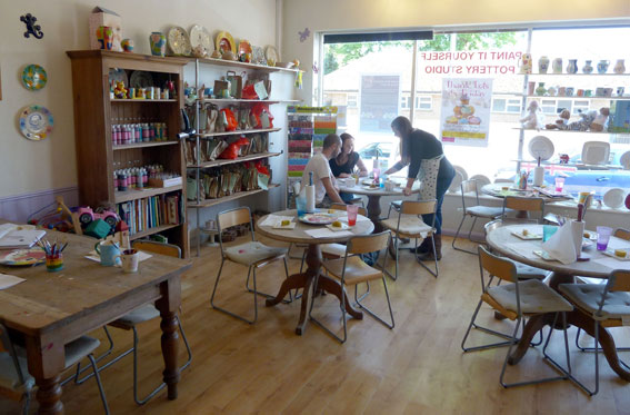 Hitchin studio interior workspace